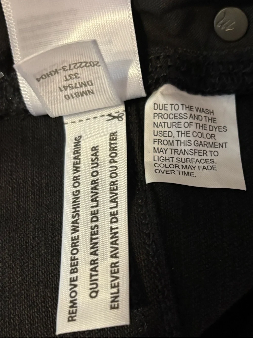 Madewell Jeans Tall Kick Out Crop Black Rinse Wash Mid Rise Women’s Size 33T